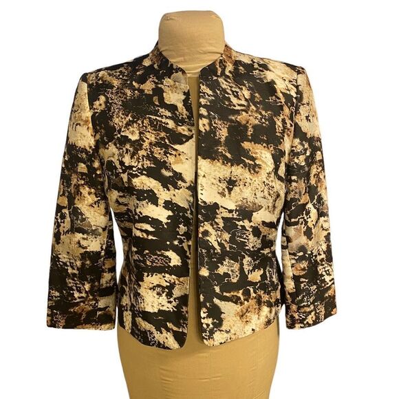 Kasper Lightweight Dressy Jacket Size 10 Petite Abstract - Picture 1 of 4